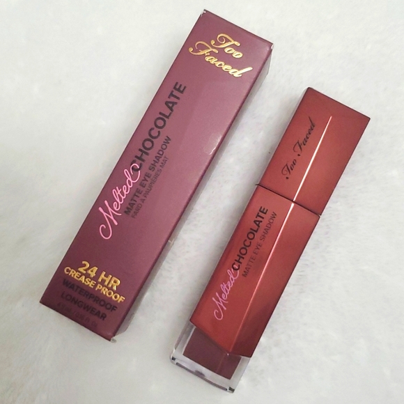 NIB Too Faced Melted Chocolate Matte Eye Shadow in Chocolate Wine - Picture 3 of 11